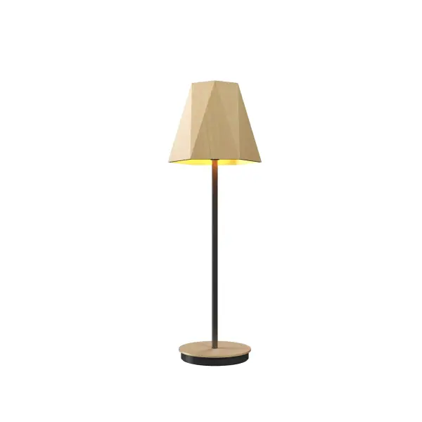 Wooden decorative luminaire with contemporary, timeless design in natural wood veneer or Italian lacquer finish. Proudly made in Brazil, combining high-end technology and the irreplaceable manual finishing. Collection: Facet Designer: Studio Accord Finish: Maple Width: 7.87" Height: 23.62" Weight: 34.73 lb Number of Bulbs: 1 Maximum Wattage: 25.00 W Bulb Type: A15 Bulb Base: E26 CRI: 90 Voltage: 120.00 V Material: Wood veneer, MDF Country of Origin: Brazil Safety Listing: UL Safety Rating: Damp Connection: Plug In LED Manufacturer Warranty: 5 Years