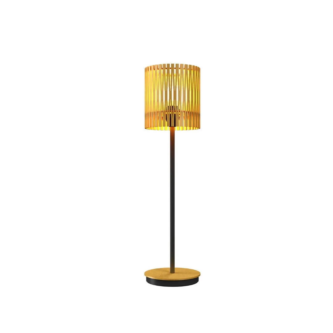 Living Hinges Table Lamp in Organic Gold