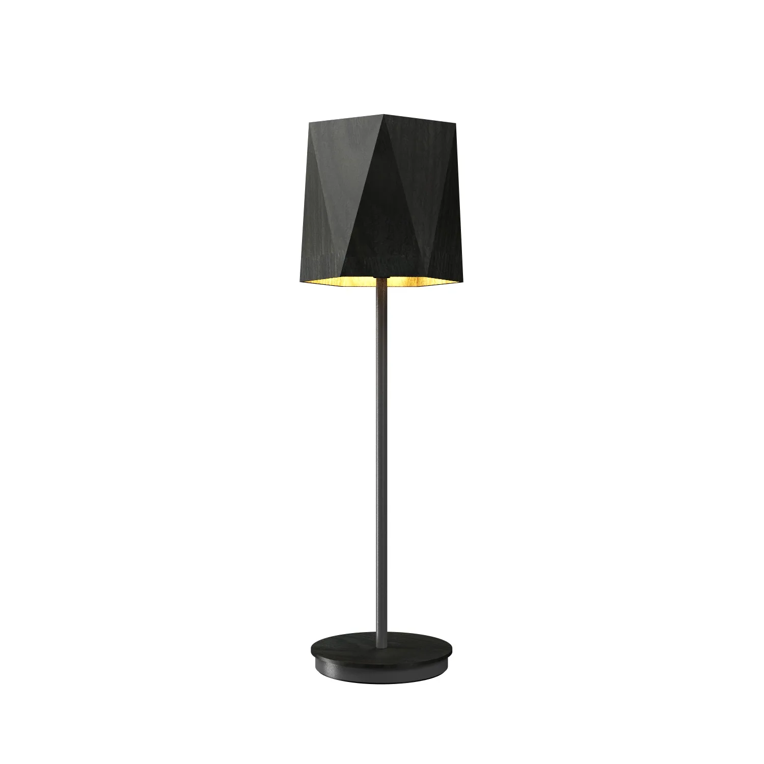 Facet One Light Table Lamp in Charcoal