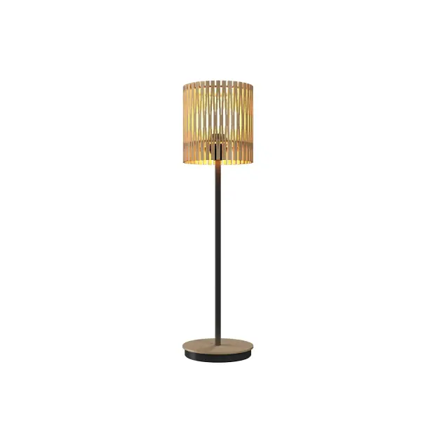 Wooden decorative luminaire with contemporary, timeless design in natural wood veneer or Italian lacquer finish. Proudly made in Brazil, combining high-end technology and the irreplaceable manual finishing. Collection: Living Hinges Designer: Studio Accord: Bruno Diego Felippe Finish: Maple Width: 6.30" Height: 29.92" Weight: 5.36 lb Number of Bulbs: 1 Maximum Wattage: 25.00 W Bulb Type: A15 Bulb Base: E26 CRI: 90 Voltage: 120.00 V Material: Wood veneer, MDF Country of Origin: Brazil Safety Listing: UL Safety Rating: Damp Connection: Plug In LED Manufacturer Warranty: 5 Years