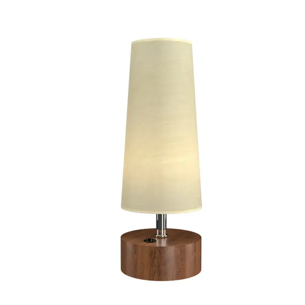 Clean LED Table Lamp in Imbuia