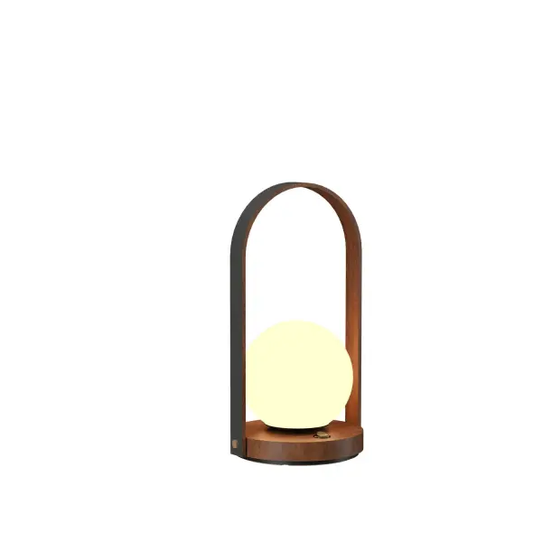 Strap One Light Table Lamp in Imbuia