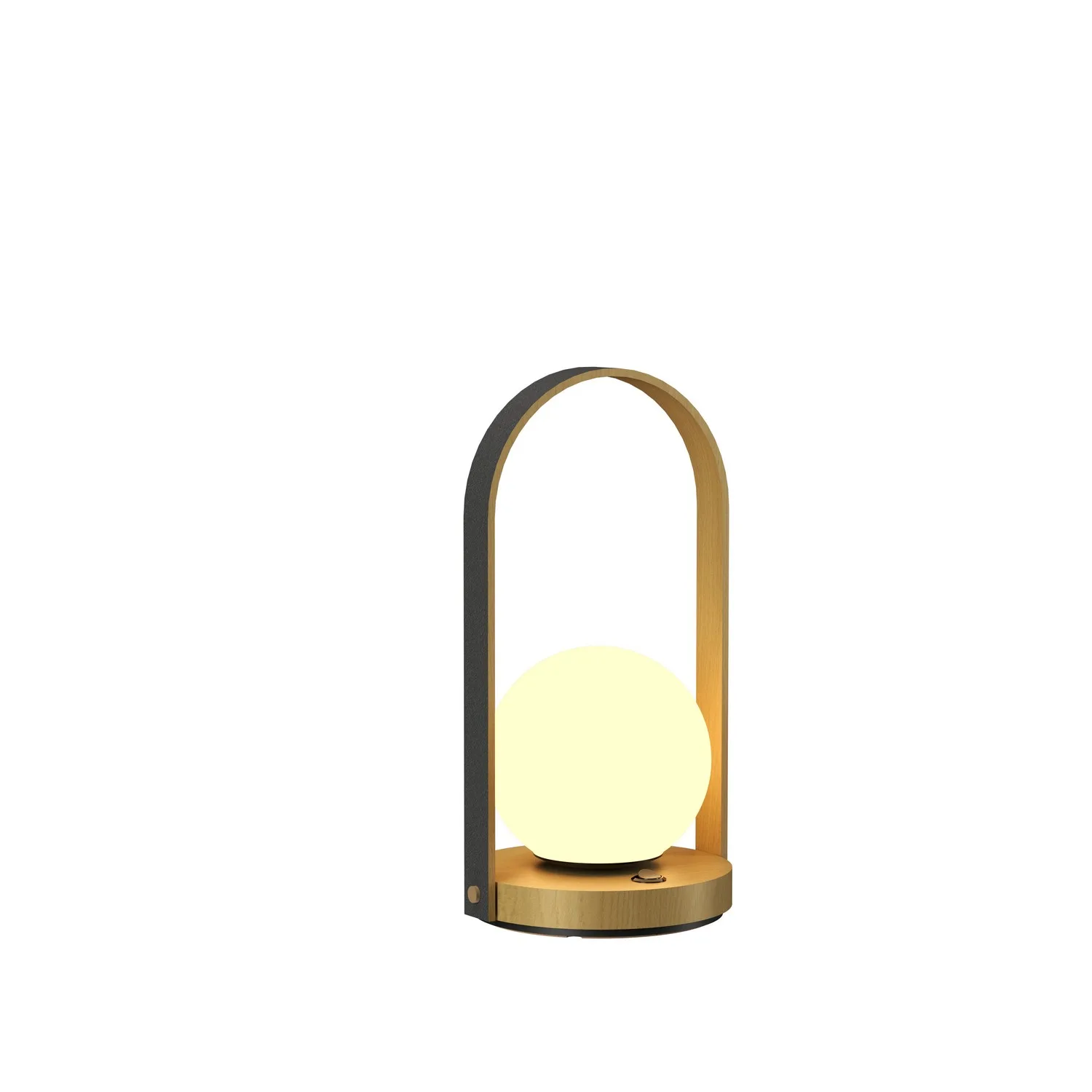 Strap One Light Table Lamp in Organic Gold