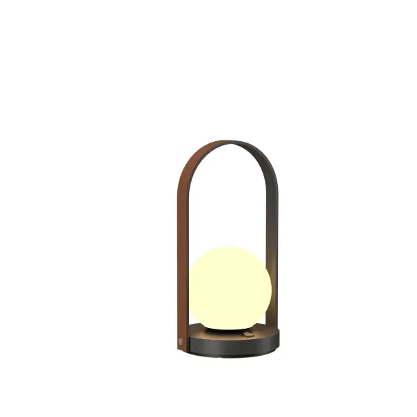 Strap One Light Table Lamp in Organic Grey