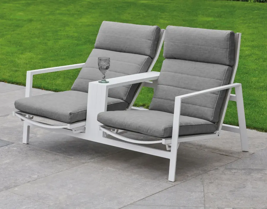 Bondi Tete A Tete Loveseat with Reclining Backs - Image 6