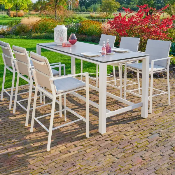 Primavera 7-Piece Bar Set in White - Image 3