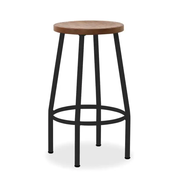 The Canada Bar Stool combines durability with elegance, featuring SVLK-certified Indonesian teak and powder-coated aluminum. Its backless concave design promotes comfort and posture while the lightweight construction makes it easy to move.