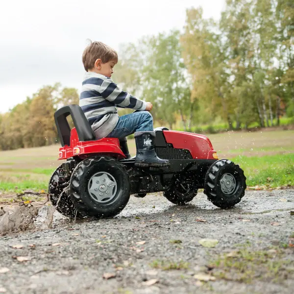 Case IH Pedal Tractor with Trailer - Image 4