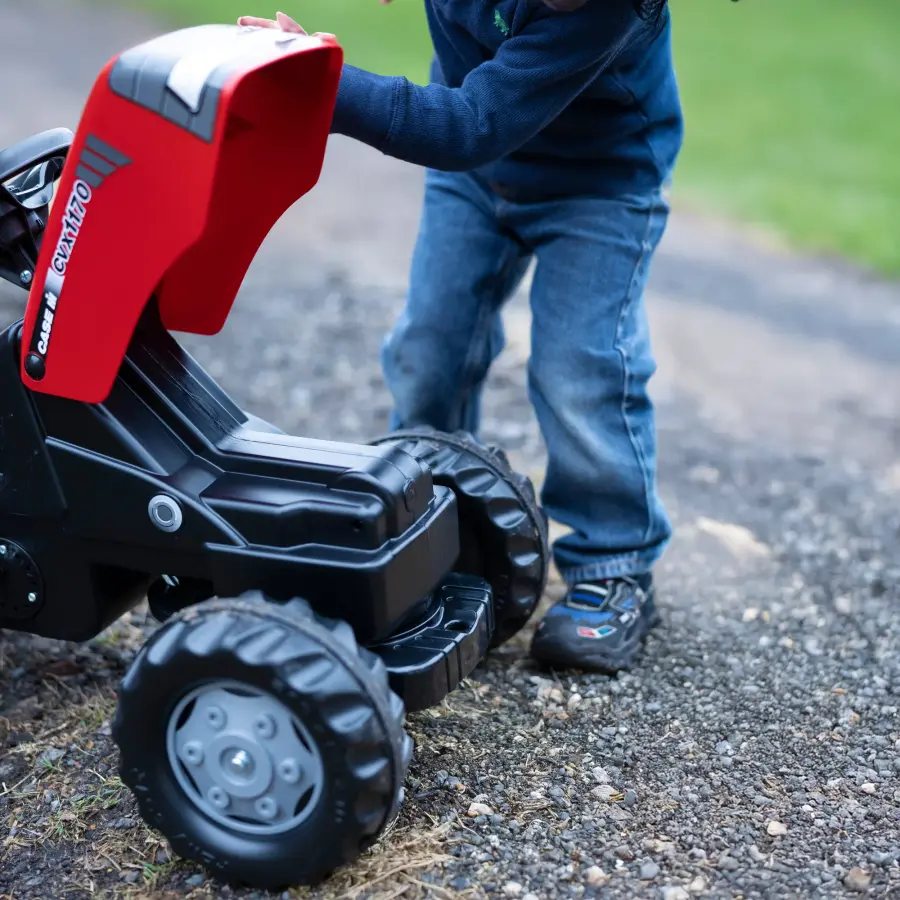 Case IH Pedal Tractor with Trailer - Image 7