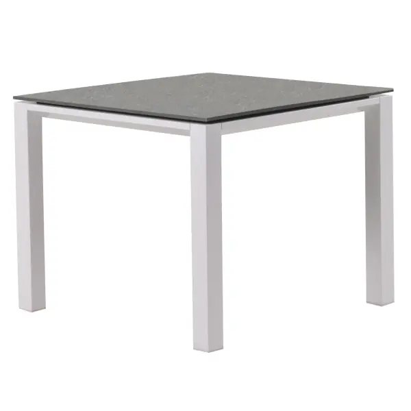 Concept Dining Table - White Frame with Concrete Look Top - Image 13