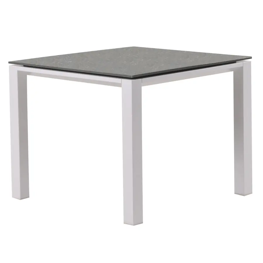 Concept Dining Table - White Frame with Concrete Look Top - Image 13