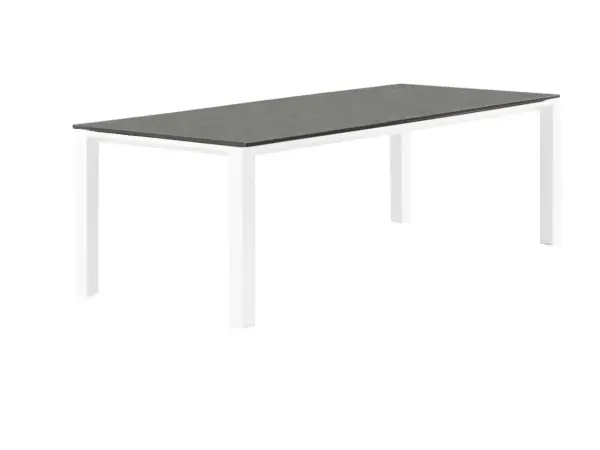 Concept Dining Table - White Frame with Concrete Look Top - Image 10