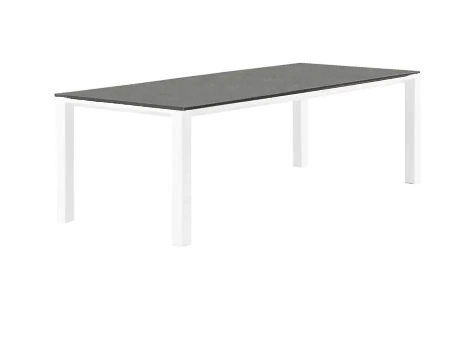 Concept Dining Table - White Frame with Concrete Look Top - Image 10