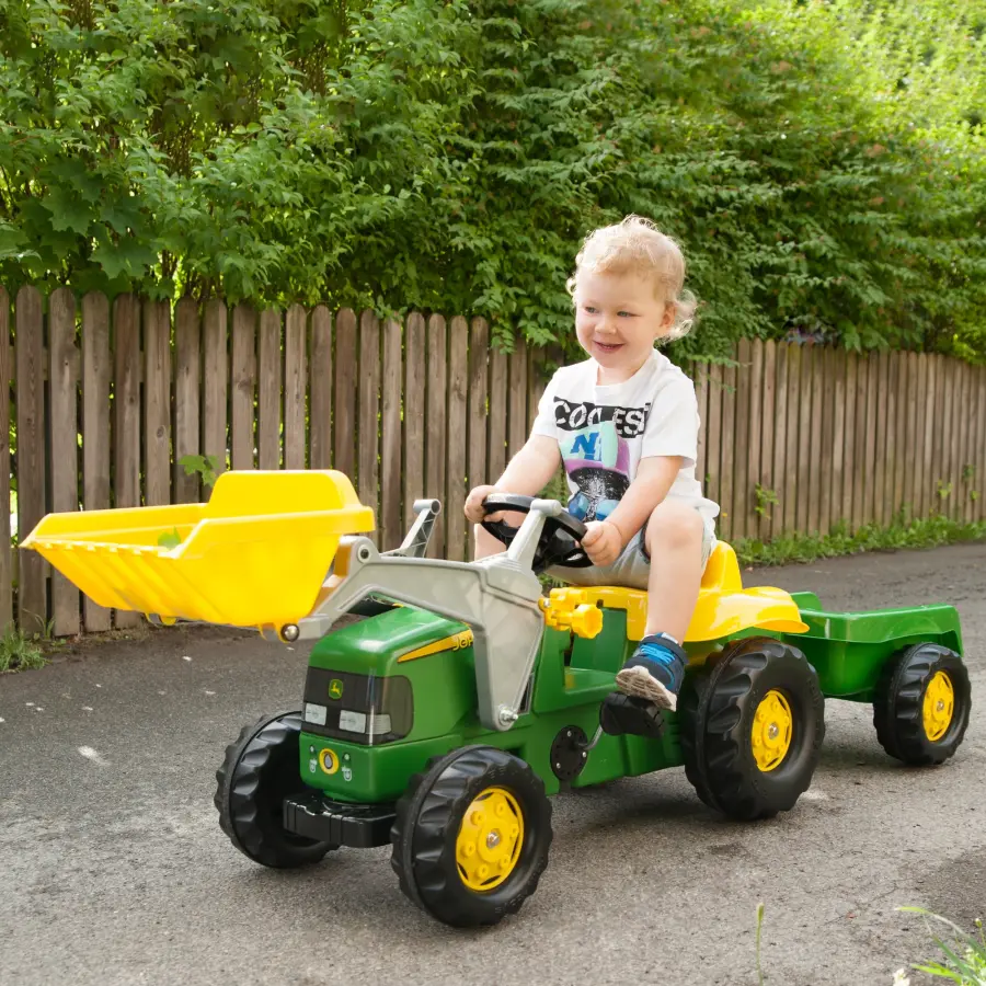 John Deere Pedal Tractor with Front Loader - Image 3