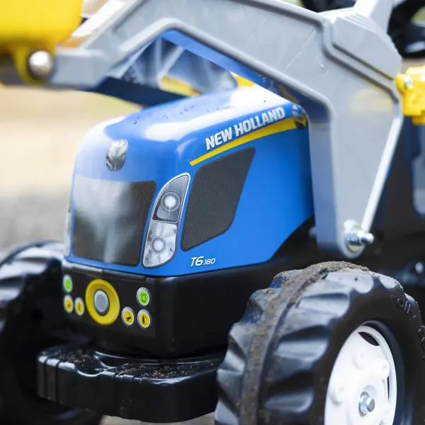 New Holland Front Load Kid Tractor with Trailer - Image 5