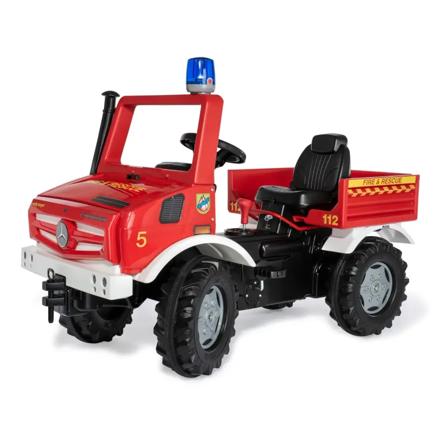 Mercedes-Unimog Fire Truck Pedal Ride-On - Image 1