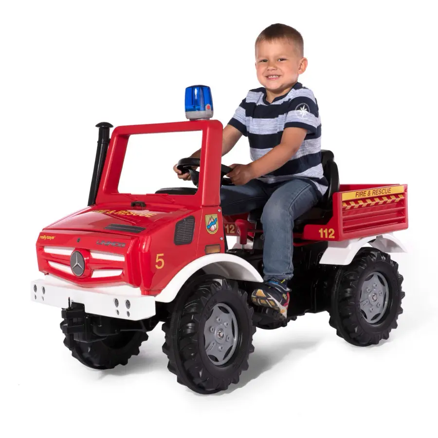 Mercedes-Unimog Fire Truck Pedal Ride-On - Image 4