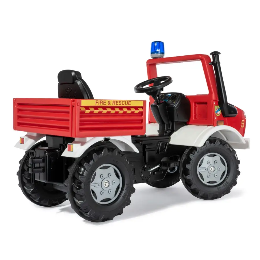 Mercedes-Unimog Fire Truck Pedal Ride-On - Image 7