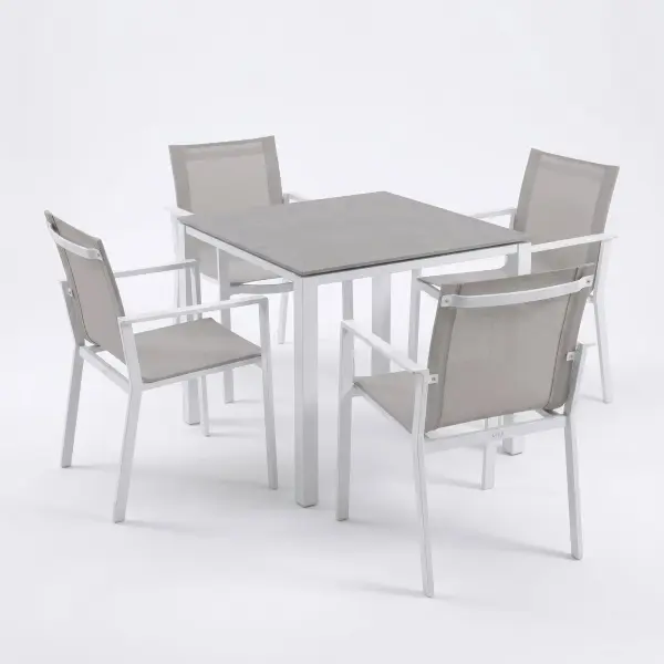 Primavera 5-Piece Dining Sets, White - Image 3