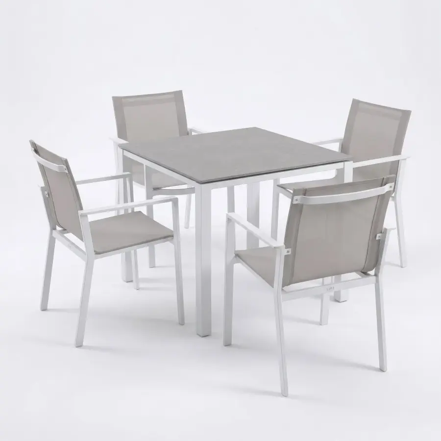 Primavera 5-Piece Dining Sets, White - Image 3