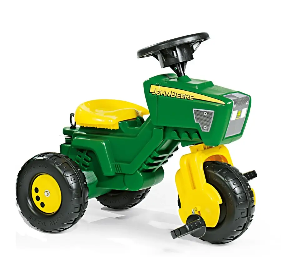 John Deere 3-Wheeled Pedal Tractor with Trailer - Image 6