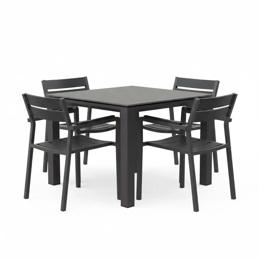 Torino 5-Piece Outdoor Dining Set - Image 2