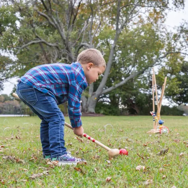 4-Player Croquet Set with Storage Trolley - Image 4