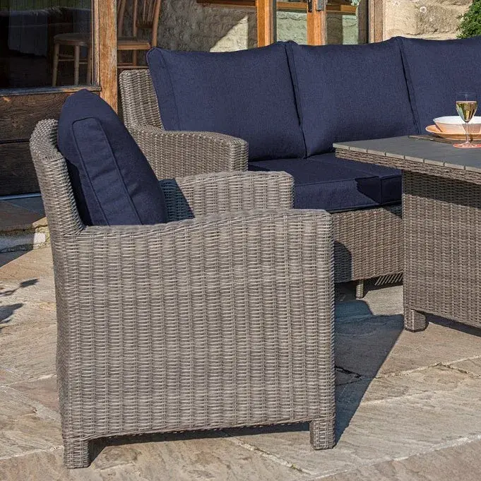 Palma Wicker Lounge Chair with Cushion - Image 3