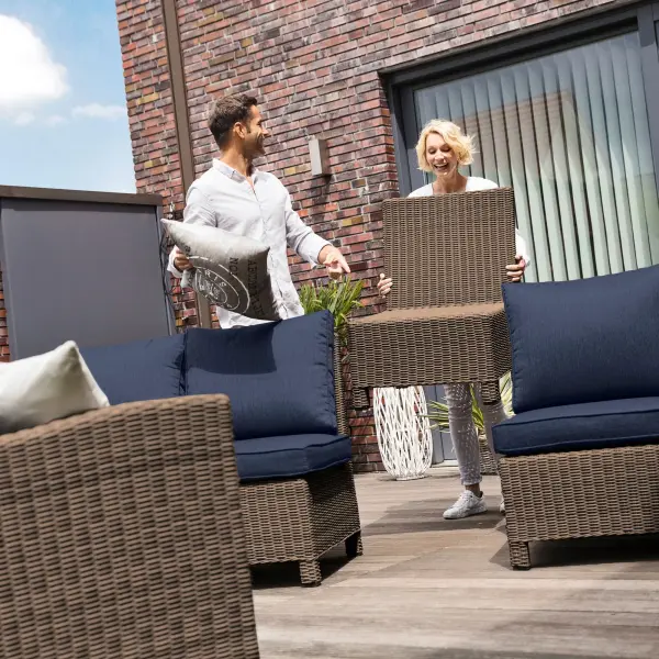 Palma Modular Wicker Armless Chair - Image 3