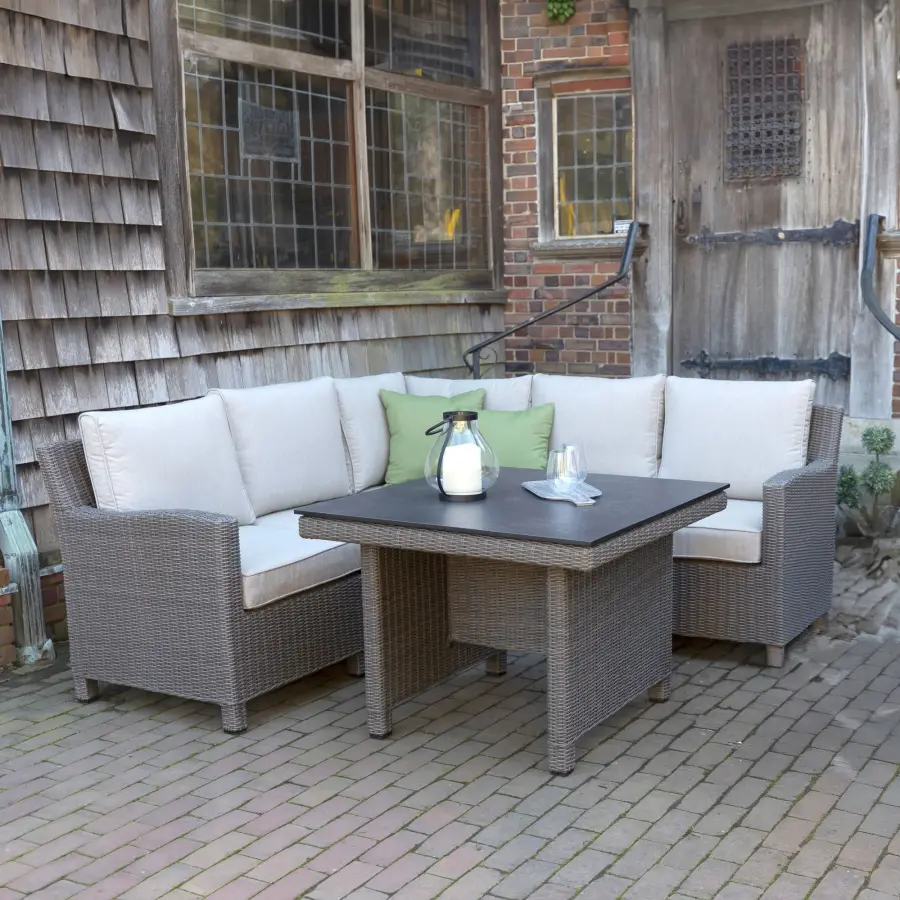 Palma Modular Wicker Corner Dining Set - Image 1