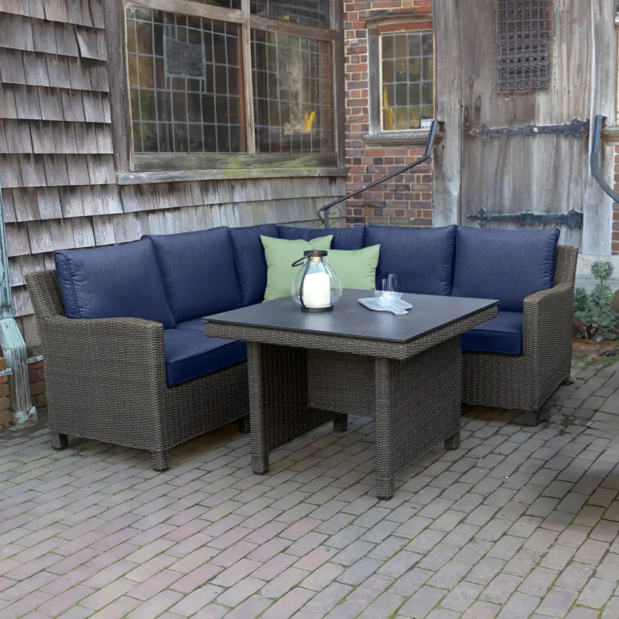 Palma Modular Wicker Corner Dining Set - Image 2