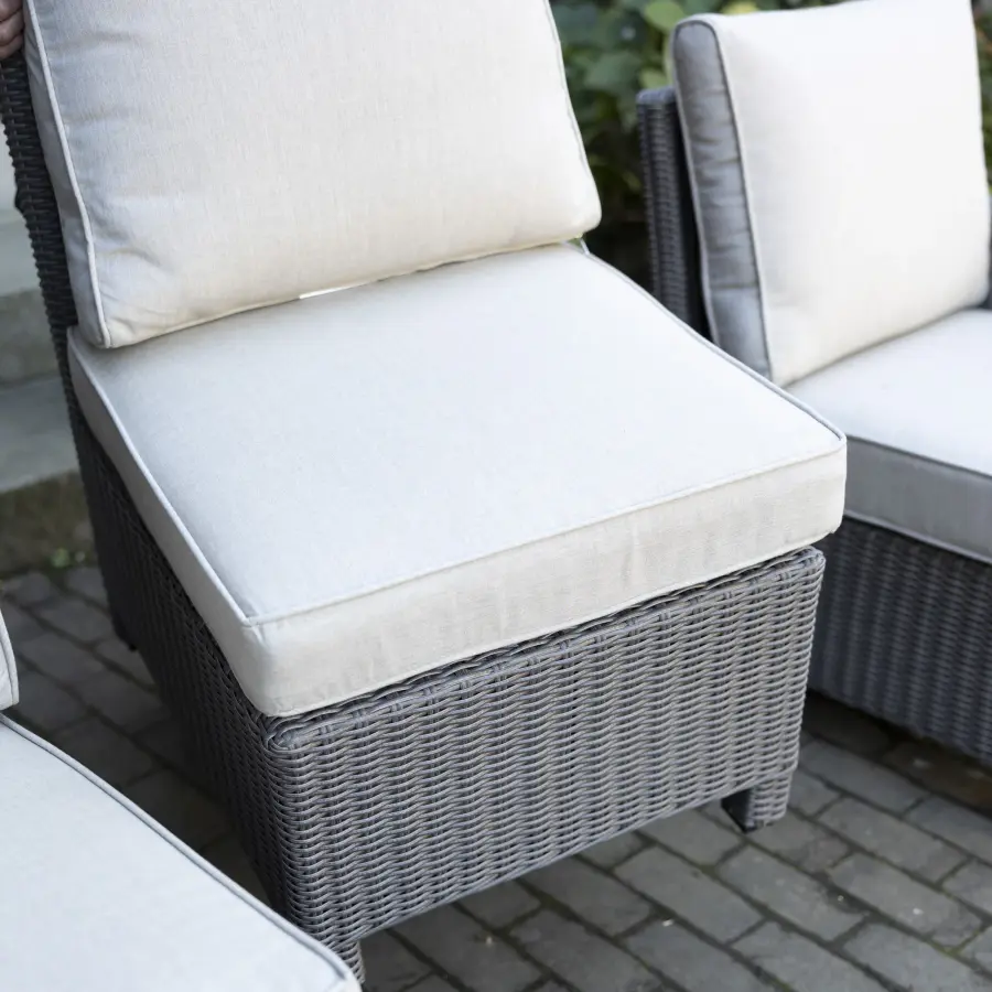 Palma Modular Wicker Corner Set with Swivel Glider - Image 5