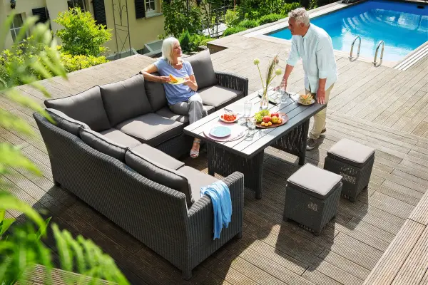 Palma Modular Wicker Left Arm Chair - Image 4