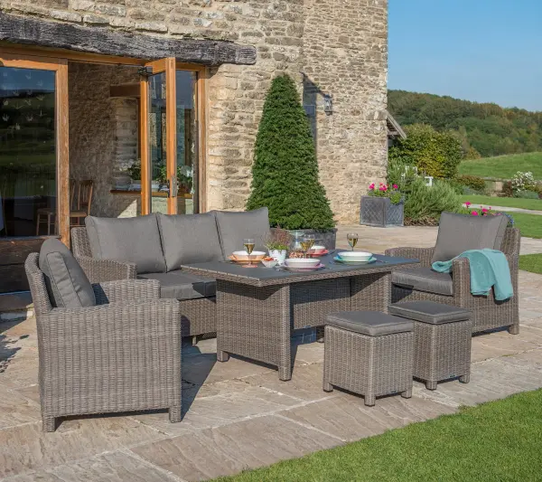 Palma Wicker Lounge Set with Cushions - Image 7