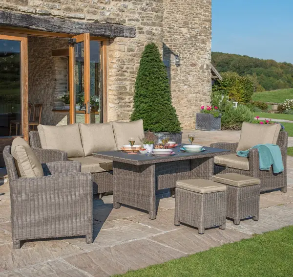 Palma Wicker Lounge Set with Cushions - Image 8
