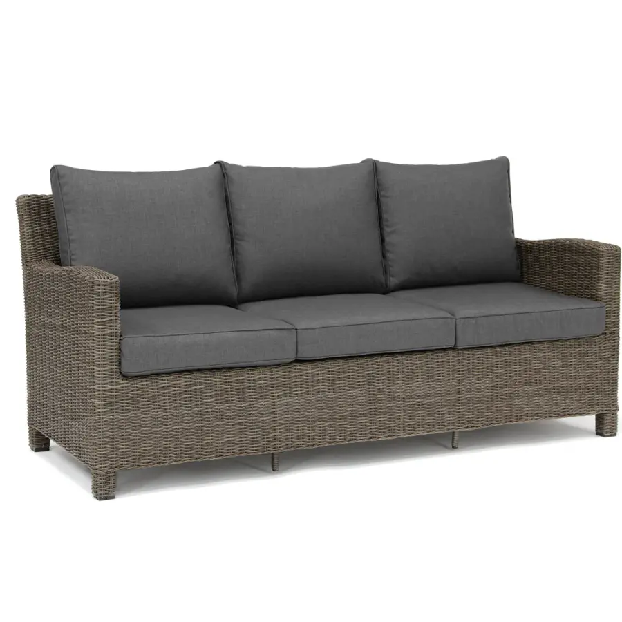 Palma Wicker Rattan Sofa with Cushions - Image 5