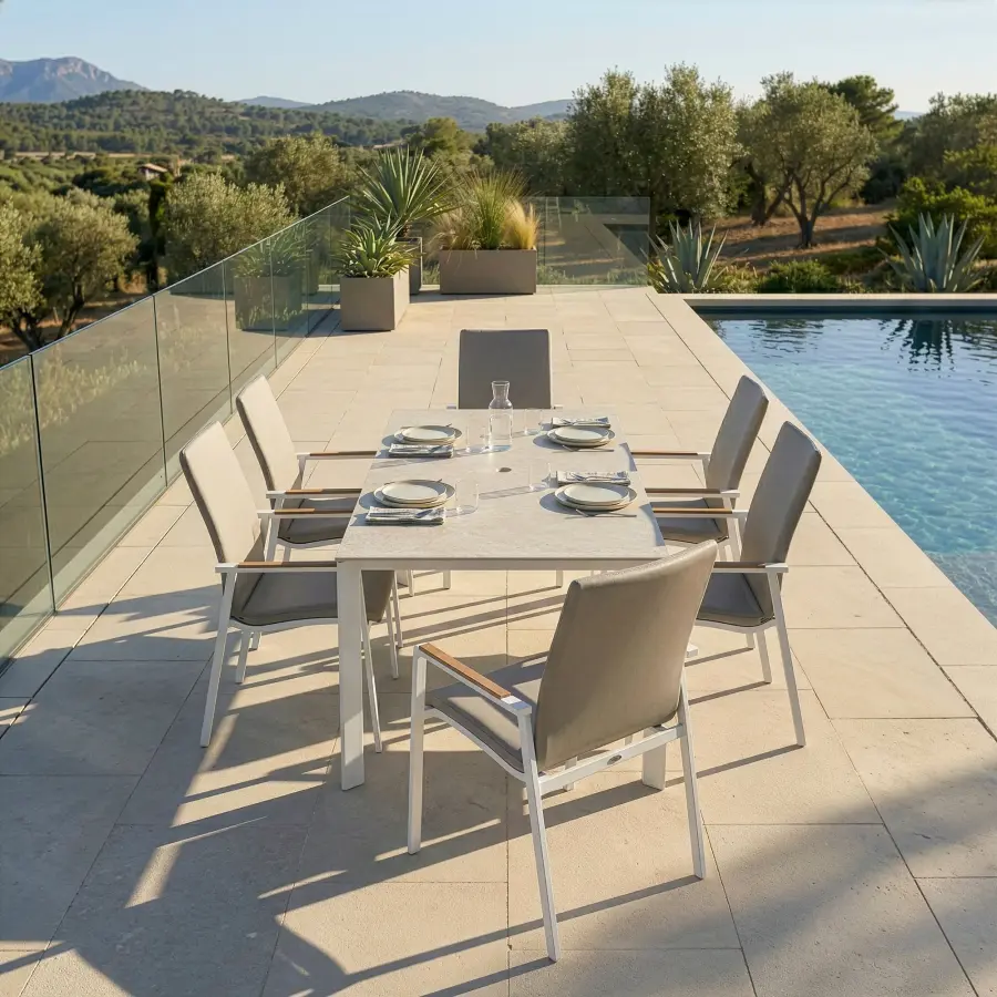Diamond 7-Piece High Back Dining Sets - Image 1