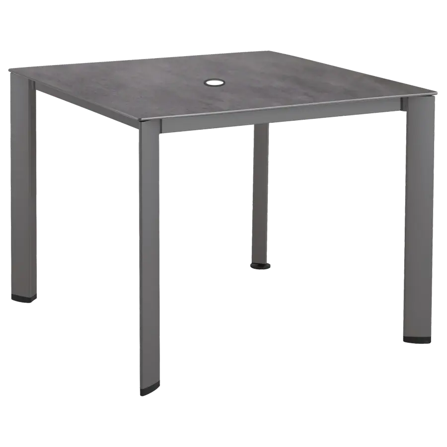 Loft HPL Outdoor Dining Table with Umbrella Hole - Image 1
