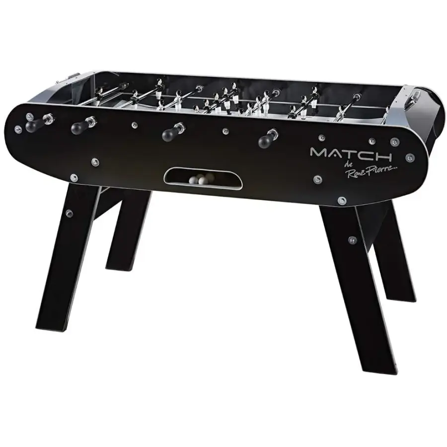 René Pierre Match Noir Indoor Foosball Table - Image 1