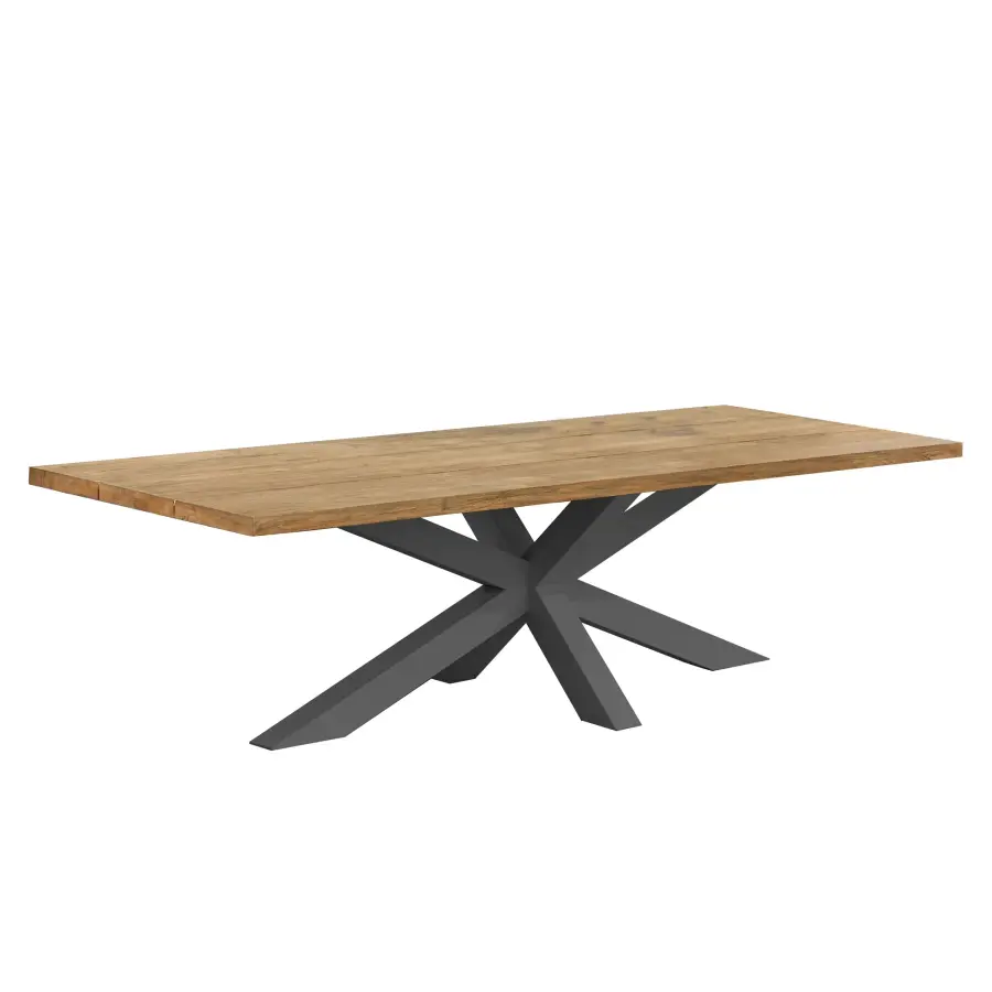 Timor 90x40-inch Teak Top Dining Table - Image 1