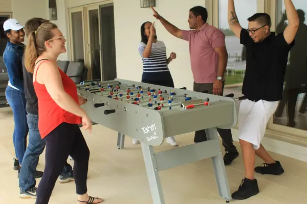 René Pierre Tahiti Outdoor Six-Player Foosball Table - Image 13