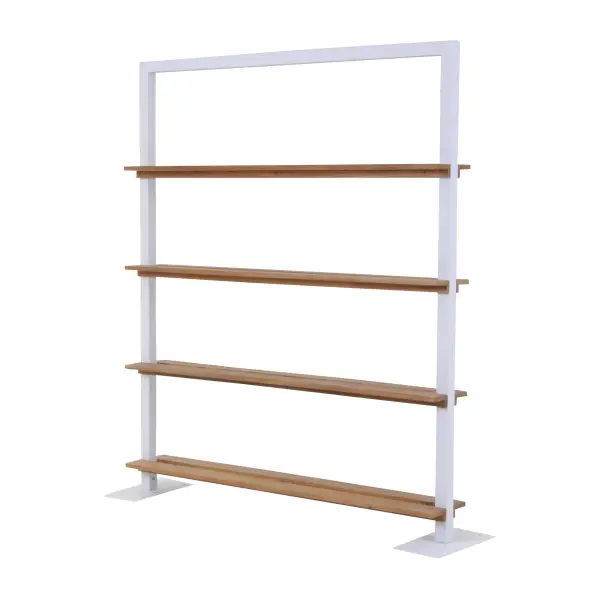 Nevada Patio Room Divider with Teak Shelves - Image 3