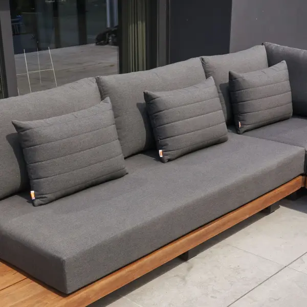 Line Pillow in Sunbrella Natte Charcoal - Image 3