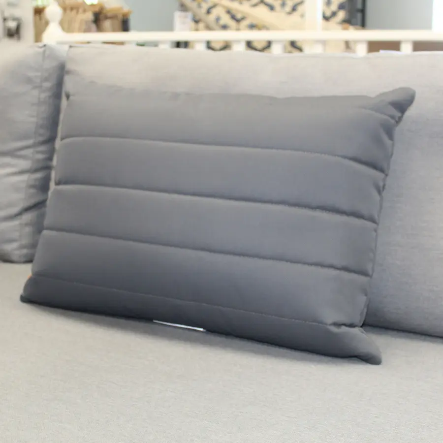 Line Pillow in Sunbrella Natte Charcoal - Image 5