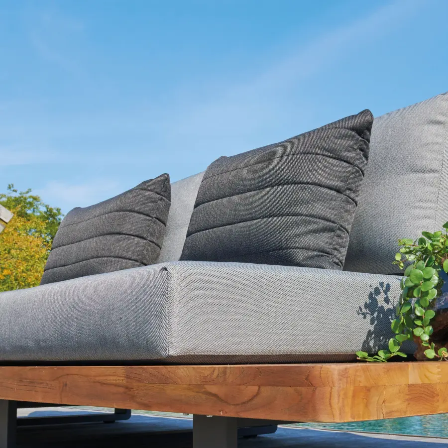 Line Pillow in Sunbrella Natte Charcoal - Image 9
