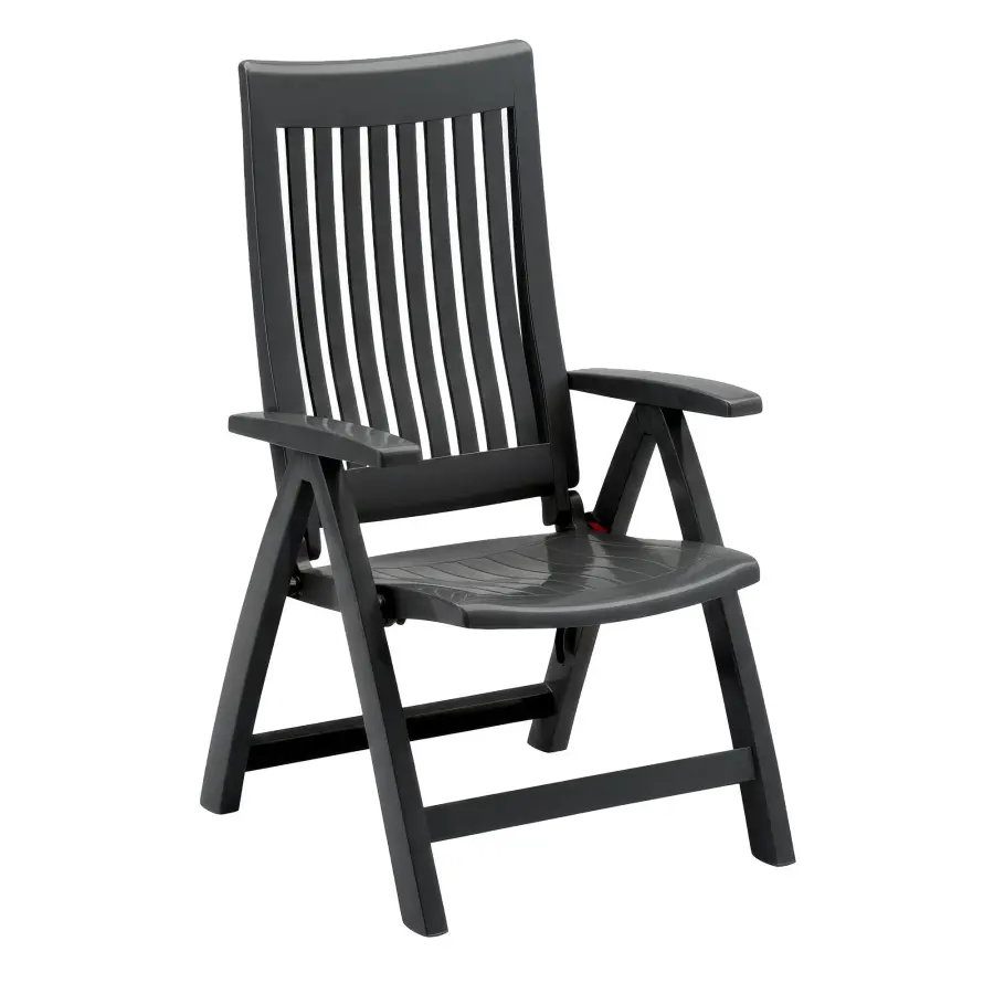 Roma 7-Piece Resin Dining Set, Anthracite - Image 5