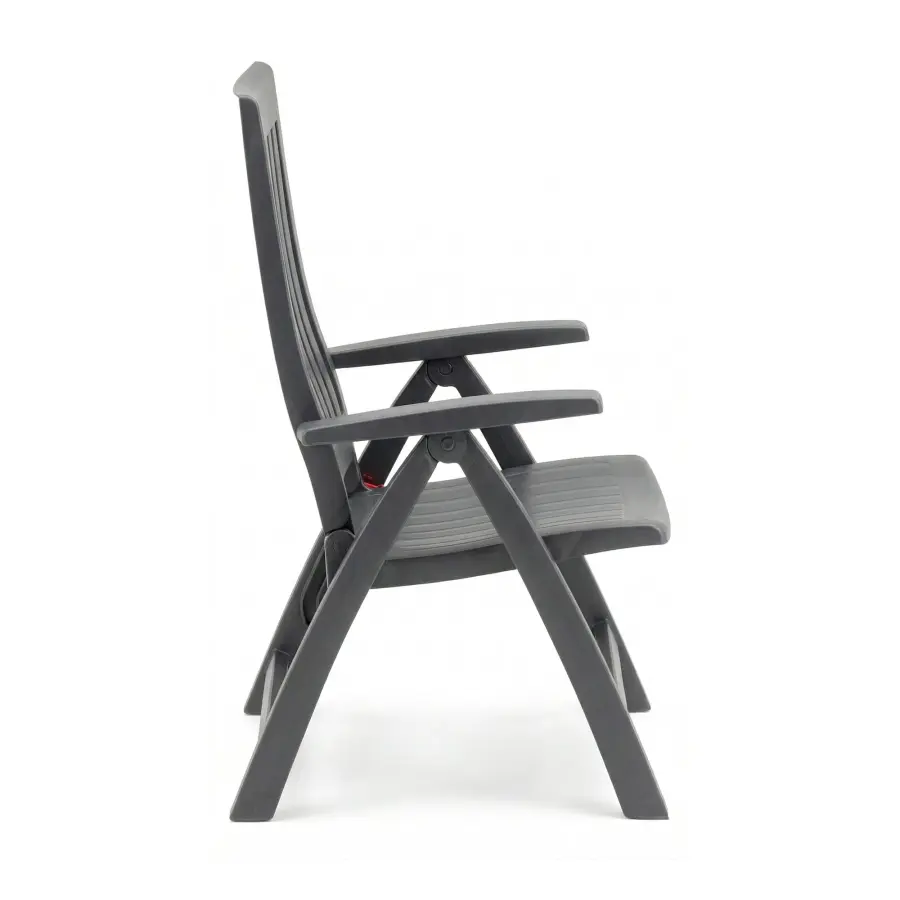 Roma 7-Piece Resin Dining Set, Anthracite - Image 7