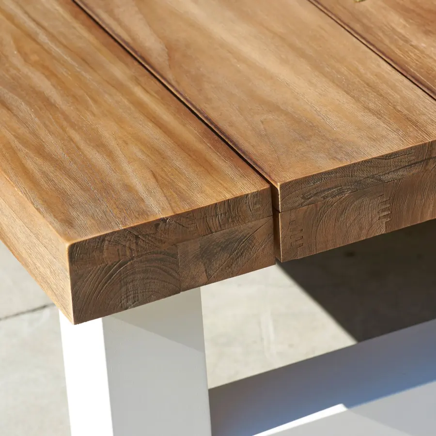 Nevada Teak Top 55-inch Coffee Table - Image 3