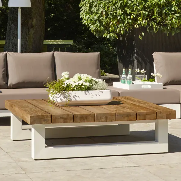 Nevada Teak Top 55-inch Coffee Table - Image 4