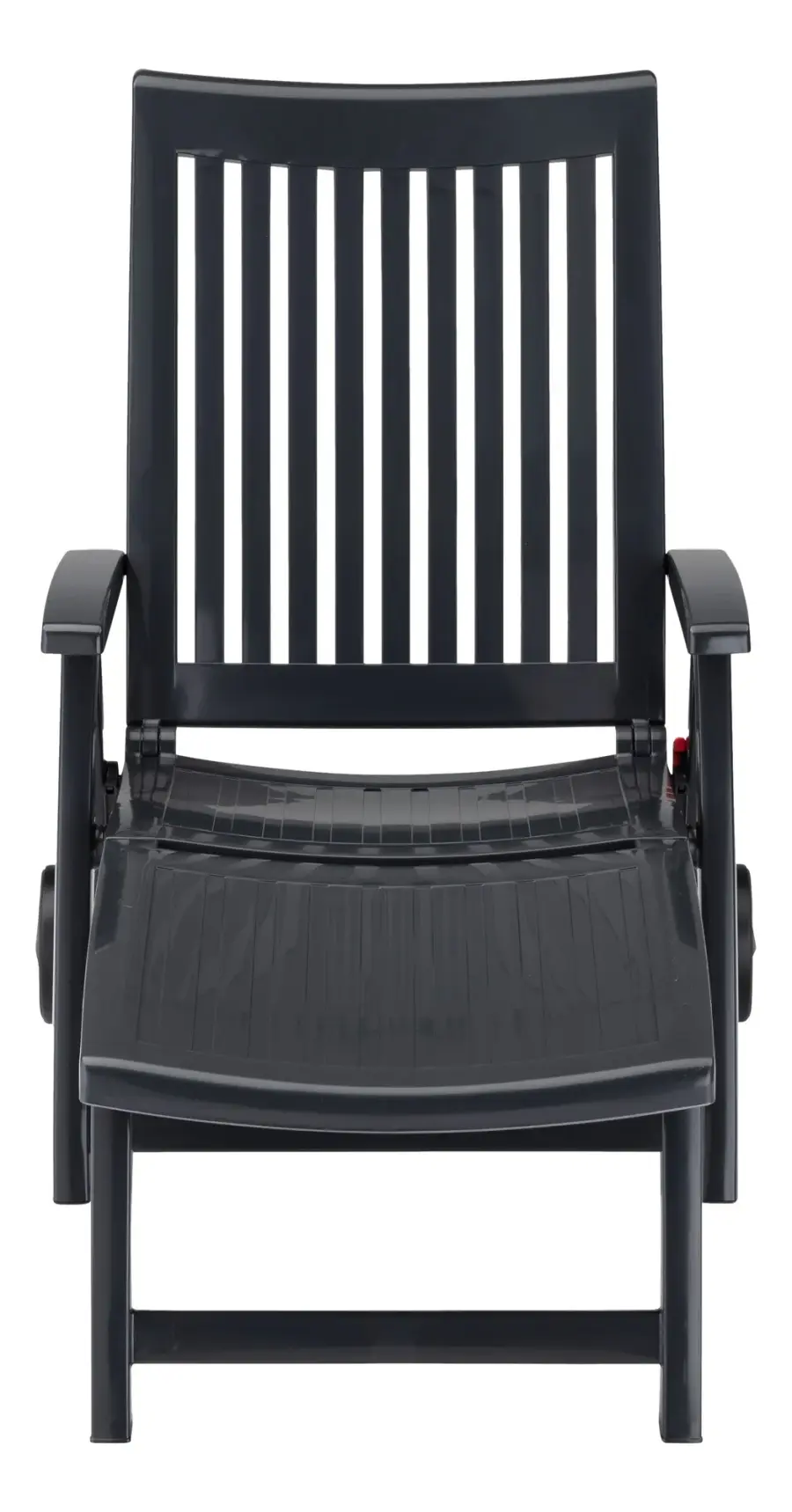 Roma Polymer Resin Multi-Position Lounger, Anthracite - Image 5